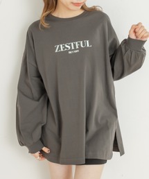 OLIVE des OLIVE | 【ZOZO先行予約】刺繍ロゴビッグTシャツ(Tシャツ/カットソー)