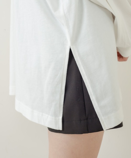 OLIVE des OLIVE（オリーブデオリーブ）の「刺繍ロゴビッグTシャツ（Tシャツ/カットソー・レディース・ライトグレー/オフホワイト/ピンク/ラベンダー/スミクロ・FREE）」の11枚目の写真