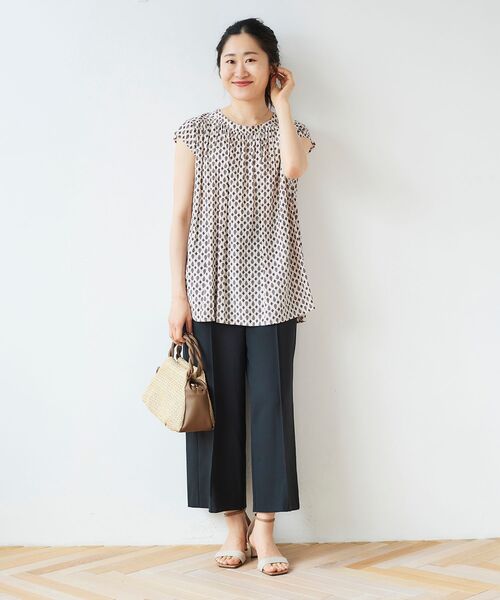 le.coeur blanc（ルクールブラン）の「ツイストハンドル2WAYトート（ショルダーバッグ・レディース・アイボリー・FREE）」の3枚目の写真