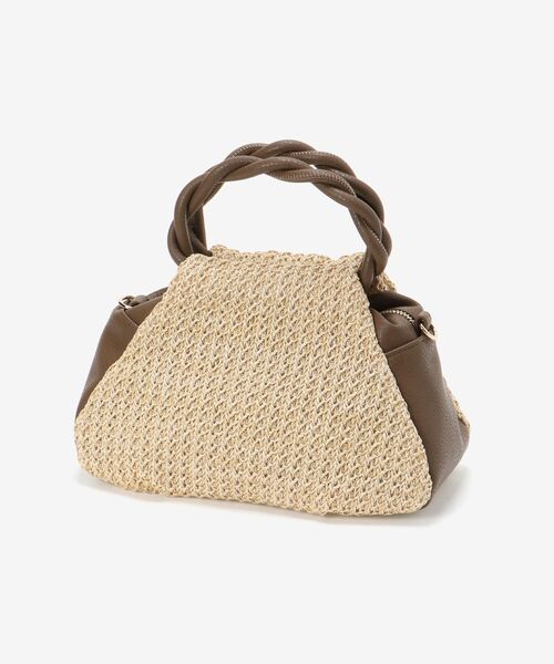 le.coeur blanc（ルクールブラン）の「ツイストハンドル2WAYトート（ショルダーバッグ・レディース・アイボリー・FREE）」の9枚目の写真