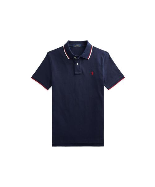 コットン メッシュ ポロシャツ
