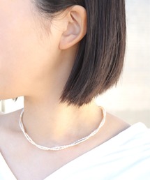 anq.（アンク）の「「anq.」SV925・パール　ロングネックレス　淡水パール（ネックレス）」