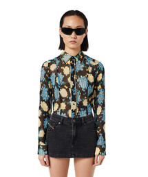 DIESEL | レディース 長袖シャツ ウエスタン フラワープリント(シャツ/ブラウス)