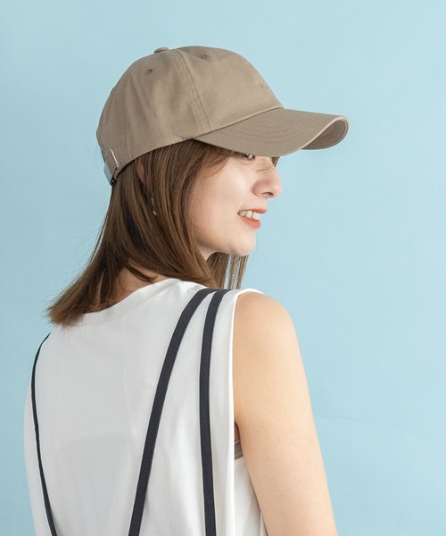 VitaFelice(ヴィータフェリーチェ)の「綿100%シンプルキャップ コットンキャップ(キャップ・レディース・グリーン系その他/チャコールグレー/ベージュ/ブラック/アイボリー/ネイビー・FREE)」の5枚目の写真