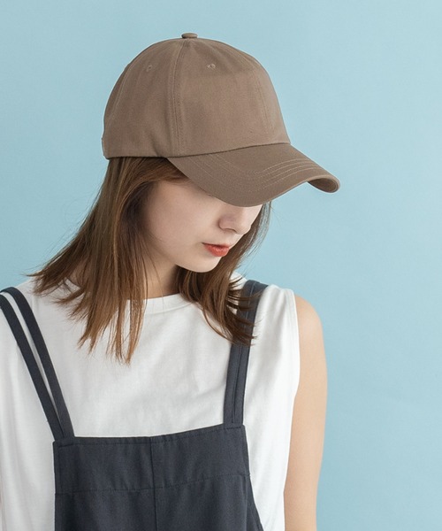 VitaFelice(ヴィータフェリーチェ)の「綿100%シンプルキャップ コットンキャップ(キャップ・レディース・グリーン系その他/チャコールグレー/ベージュ/ブラック/アイボリー/ネイビー・FREE)」の4枚目の写真