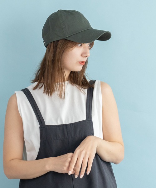 VitaFelice(ヴィータフェリーチェ)の「綿100%シンプルキャップ コットンキャップ(キャップ・レディース・グリーン系その他/チャコールグレー/ベージュ/ブラック/アイボリー/ネイビー・FREE)」の7枚目の写真
