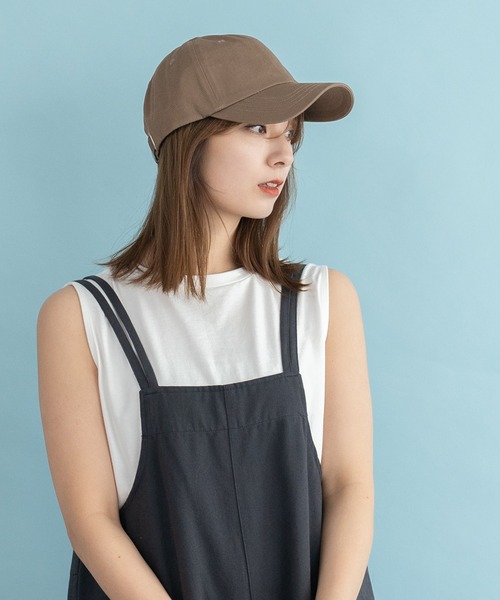 VitaFelice(ヴィータフェリーチェ)の「綿100%シンプルキャップ コットンキャップ(キャップ・レディース・グリーン系その他/チャコールグレー/ベージュ/ブラック/アイボリー/ネイビー・FREE)」の8枚目の写真