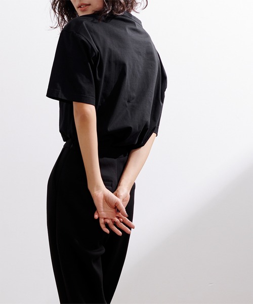 UR'S（ユアーズ）の「オーバーサイズTシャツ（Tシャツ/カットソー・レディース・ホワイト/ブラック/ネイビー/チャコール・S/M/L）」の16枚目の写真