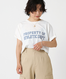 ピグメント2段ロゴTシャツ