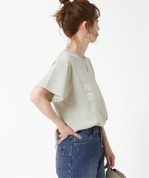 ピグメント2段ロゴTシャツ◆