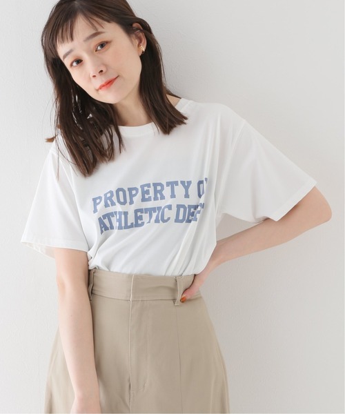ピグメント2段ロゴTシャツ◆