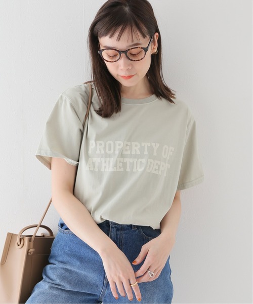 ピグメント2段ロゴTシャツ◆