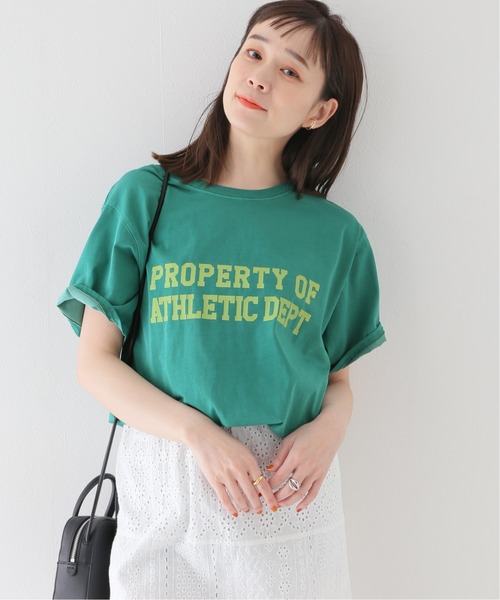 ピグメント2段ロゴTシャツ◆