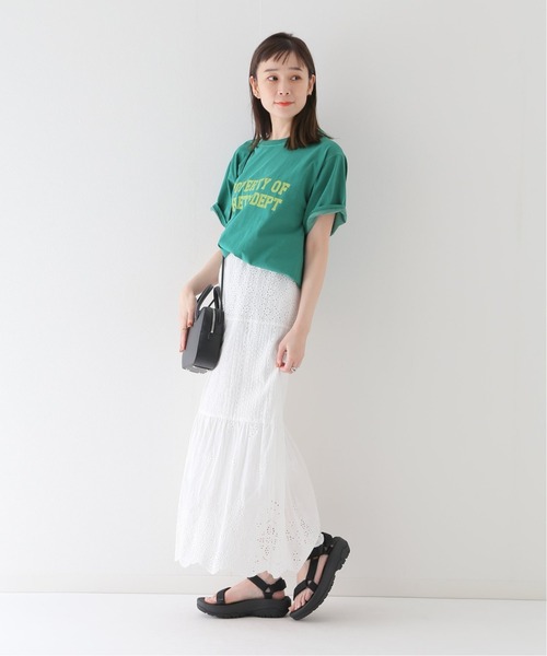 ピグメント2段ロゴTシャツ◆