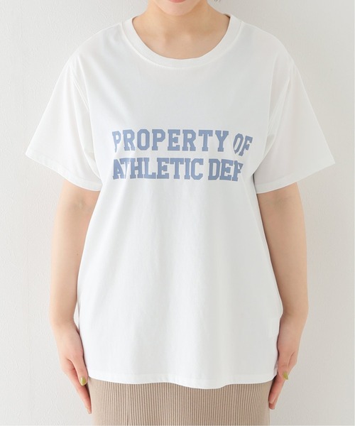 ピグメント2段ロゴTシャツ◆