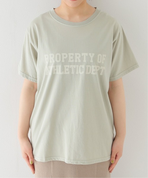 ピグメント2段ロゴTシャツ◆