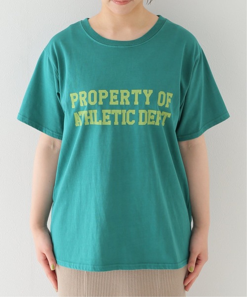 ピグメント2段ロゴTシャツ◆