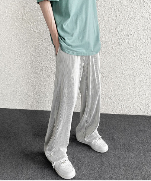 neos(ネオス)の「【neos -addictive design-】ルーズシルエット プリーツ ワイド イージー パンツ(その他パンツ・メンズ・ホワイト/チャコールグレー/ブラック/ブルー・MEDIUM/LARGE/X-LARGE)」の11枚目の写真