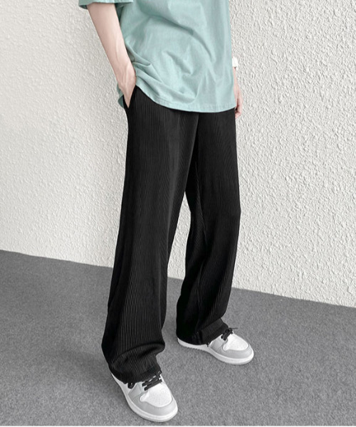 neos(ネオス)の「【neos -addictive design-】ルーズシルエット プリーツ ワイド イージー パンツ(その他パンツ・メンズ・ホワイト/チャコールグレー/ブラック/ブルー・MEDIUM/LARGE/X-LARGE)」の6枚目の写真