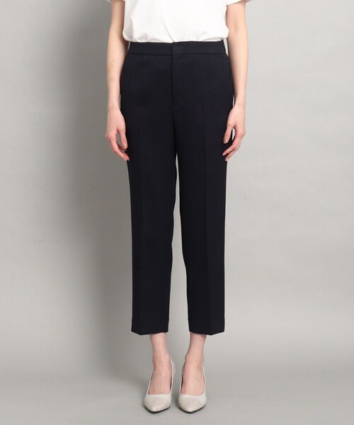 COUP DE CHANCE（クードシャンス）の「◆【洗える/通勤/セットアップ/日本製】リネンライクストレッチ クロップドパンツ（スーツパンツ・レディース・ナチュラル/ネイビー/チャコールグレー/ホワイト/グレー・38/36/34/40）」の6枚目の写真