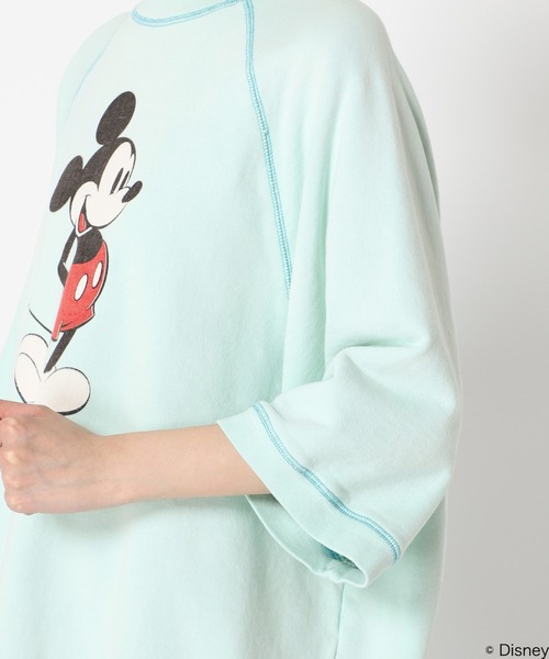 U by SPICK&SPAN(ユーバイスピックアンドスパン)の「【SCREEN STARS / スクリーンスターズ】 裏毛 ハーフスリーブ Tee/MICKEY(Tシャツ/カットソー・レディース・サックスブルー/アイボリー・FREE)」の9枚目の写真