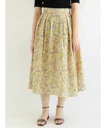 Te chichi | ボタニカルプリントタックスカート(スカート)