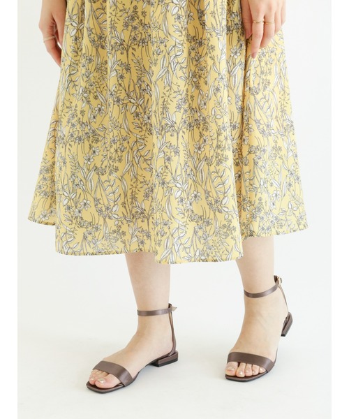 Te chichi（テチチ）の「ボタニカルプリントタックスカート（スカート・レディース・イエロー/グリーン/チャコール・SMALL/MEDIUM）」の6枚目の写真