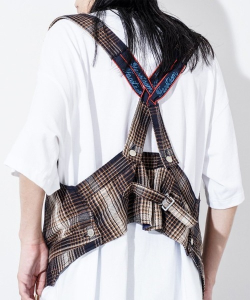FACETASM(ファセッタズム)の「【FACETASM】CHECK VEST(ベスト・メンズ・グリーン系その他/ブルー系その他・0)」の4枚目の写真