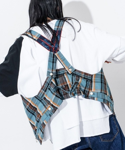 FACETASM(ファセッタズム)の「【FACETASM】CHECK VEST(ベスト・メンズ・グリーン系その他/ブルー系その他・0)」の6枚目の写真