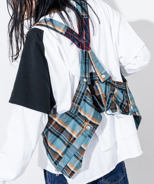 FACETASM(ファセッタズム)の「【FACETASM】CHECK VEST(ベスト・メンズ・グリーン系その他/ブルー系その他・0)」の7枚目の写真