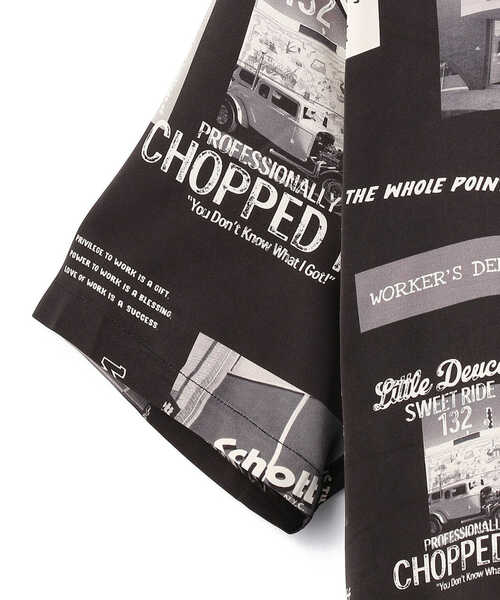 schott（ショット）の「Schott/ショット/PHOTO COLLAGE HAWAIIAN SHIRT/ショット フォトカレッジ ハワイアンシャツ（シャツ/ブラウス・メンズ・ピンク/ブラック/ホワイト・LARGE/X-LARGE/XX-LARGE/MEDIUM）」の17枚目の写真