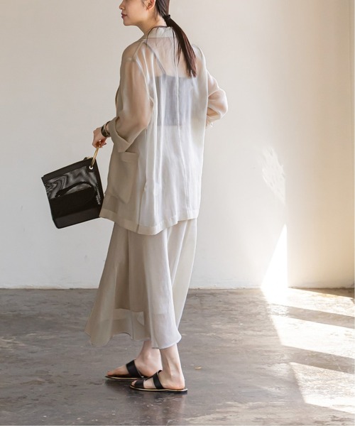 セール】シースルーヘムフレアースカート（スカート）｜NOBLE