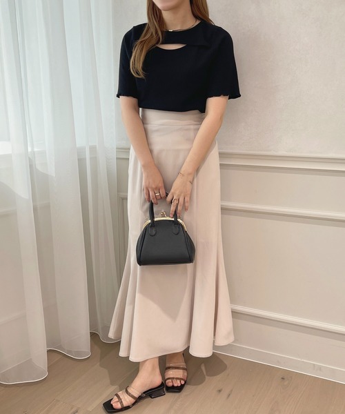 apres jour（アプレジュール）の「フロントオープントップス【ZOZOTOWN限定アイテム】（Tシャツ/カットソー・レディース・ラベンダー/アイボリー/ブラック/ライトイエロー・X-LARGE/フリー）」の18枚目の写真