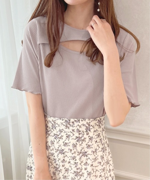 apres jour（アプレジュール）の「フロントオープントップス【ZOZOTOWN限定アイテム】（Tシャツ/カットソー・レディース・ラベンダー/アイボリー/ブラック/ライトイエロー・X-LARGE/フリー）」の20枚目の写真