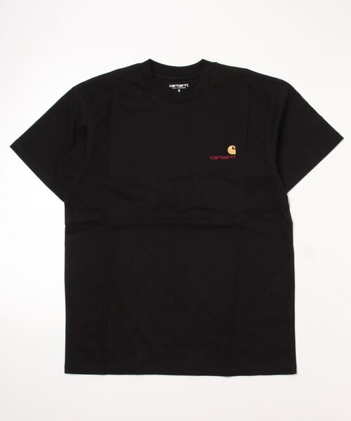 Carhartt WIP（カーハートダブリューアイピー）の「S/S AMERICAN SCRIPT T-SHIRT（Tシャツ/カットソー・メンズ・ブラック/ダークグリーン/ホワイト/ヘザーグレー/ダークネイビー・X-LARGE/MEDIUM/SMALL/LARGE/XX-LARGE/X-SMALL）」の3枚目の写真