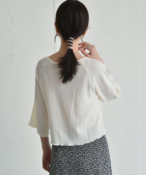 RETRO GIRL(レトロガール)の「シャーリングアソートCT(Tシャツ/カットソー・レディース・グリーン/オフホワイト/オレンジ/ホワイト系その他・FREE)」の11枚目の写真