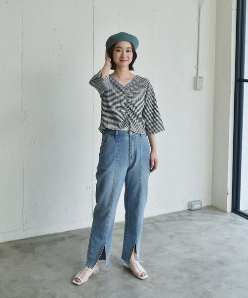 RETRO GIRL(レトロガール)の「シャーリングアソートCT(Tシャツ/カットソー・レディース・グリーン/オフホワイト/オレンジ/ホワイト系その他・FREE)」の12枚目の写真