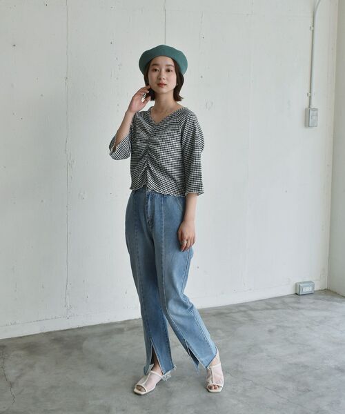 RETRO GIRL(レトロガール)の「シャーリングアソートCT(Tシャツ/カットソー・レディース・グリーン/オフホワイト/オレンジ/ホワイト系その他・FREE)」の13枚目の写真