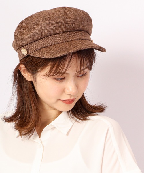 Her lip to  Twinkle Tweed cap ブラウン her lip to キャスケット Twinkle Tweed Cap ブラウン
