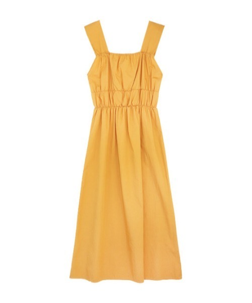 AMAIL（アマイル）の「Mustard midi dress（ワンピース・レディース・マスタード/ブラック・FREE）」の12枚目の写真