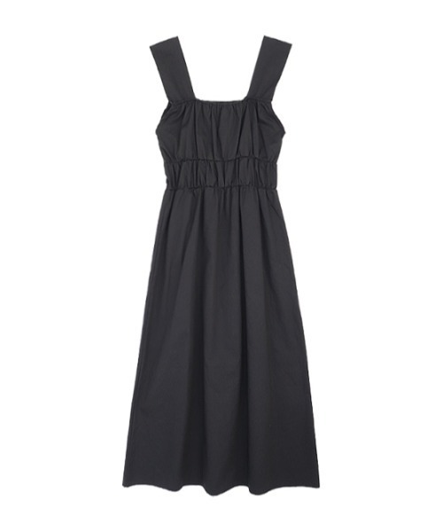 AMAIL（アマイル）の「Mustard midi dress（ワンピース・レディース・マスタード/ブラック・FREE）」の11枚目の写真