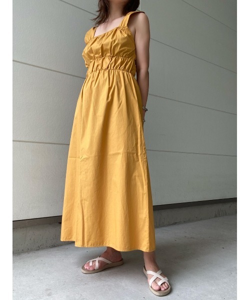 AMAIL（アマイル）の「Mustard midi dress（ワンピース・レディース・マスタード/ブラック・FREE）」の16枚目の写真