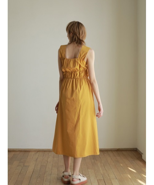 AMAIL（アマイル）の「Mustard midi dress（ワンピース・レディース・マスタード/ブラック・FREE）」の14枚目の写真