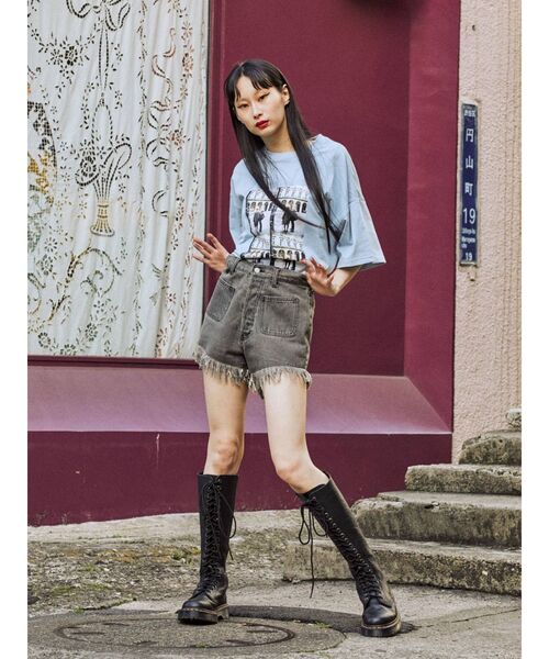 jouetie(ジュエティ)の「カラーフォトスーパーBIG Tシャツ(Tシャツ/カットソー・レディース・ブラック/オフホワイト/ブルー・MEDIUM)」の20枚目の写真