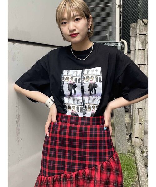 jouetie(ジュエティ)の「カラーフォトスーパーBIG Tシャツ(Tシャツ/カットソー・レディース・ブラック/オフホワイト/ブルー・MEDIUM)」の21枚目の写真