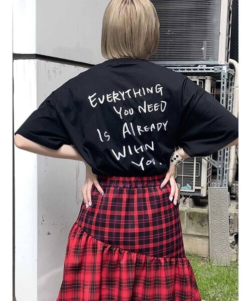 jouetie(ジュエティ)の「カラーフォトスーパーBIG Tシャツ(Tシャツ/カットソー・レディース・ブラック/オフホワイト/ブルー・MEDIUM)」の22枚目の写真