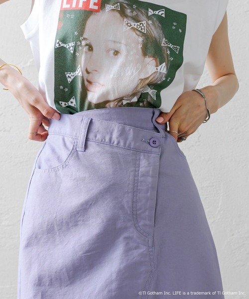 mystic（ミスティック）の「[LIFE] ナタリーポートマンノースリTシャツ（Tシャツ/カットソー・レディース・ブラック/オフホワイト・FREE）」の8枚目の写真