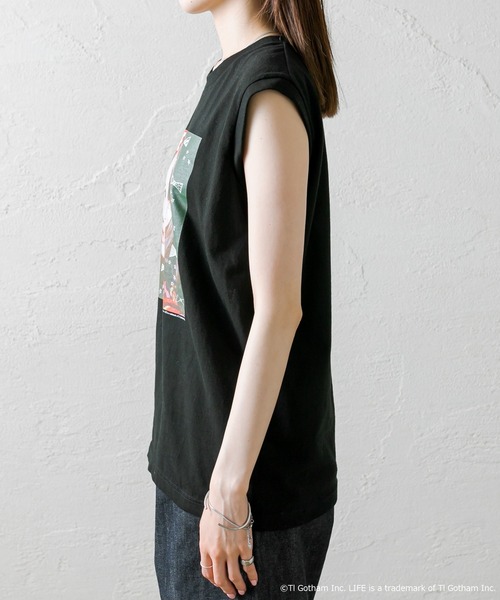 mystic（ミスティック）の「[LIFE] ナタリーポートマンノースリTシャツ（Tシャツ/カットソー・レディース・ブラック/オフホワイト・FREE）」の15枚目の写真