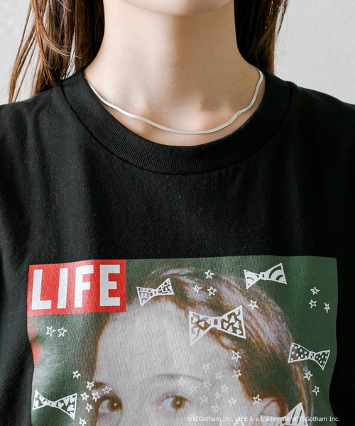 mystic（ミスティック）の「[LIFE] ナタリーポートマンノースリTシャツ（Tシャツ/カットソー・レディース・ブラック/オフホワイト・FREE）」の18枚目の写真