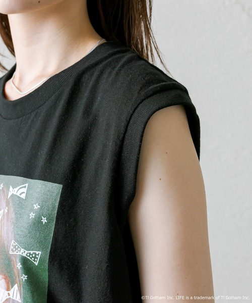 mystic（ミスティック）の「[LIFE] ナタリーポートマンノースリTシャツ（Tシャツ/カットソー・レディース・ブラック/オフホワイト・FREE）」の20枚目の写真